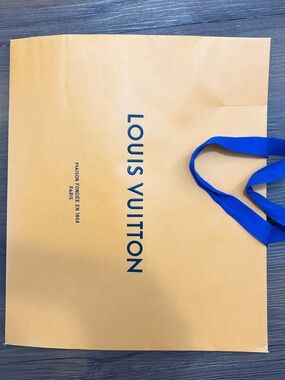 Louis Vuitton Orange Box with Blue Logo